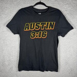 Austin 3:16 Stone Cold Steve Flaming Skull T-Shirt Men Size Medium